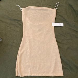 NWT Boutine LA Gold Dust Shimmer Pool Dress Medium